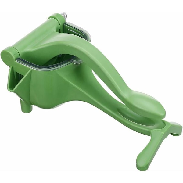 Manuell Juicer Appelsin og Sitron Juicer，Gummimatte, Robust og Bærbar Juicer, Raskt Kjøkkenverktøy (Grønn)