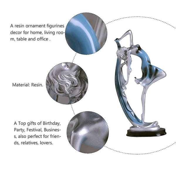 Dansende jentefigur Resin borddekorasjon Ornament Gave