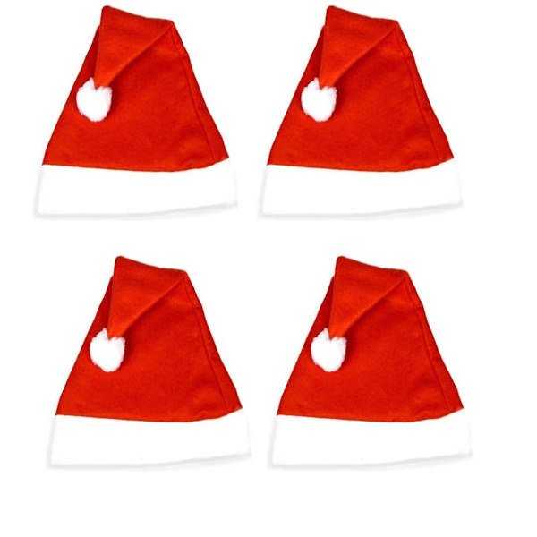 10 X Barn Julhattar / Tomteluvor / Julröda Filtluvor