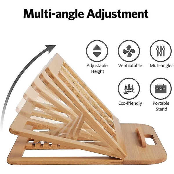 Bærbar computerstand, ergonomisk notesbogstand: Uniersal pc-holder, montering, stigerør