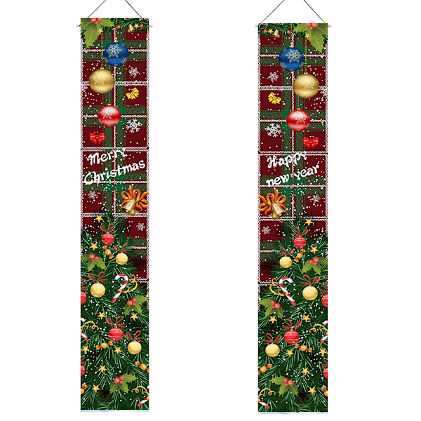 God Jul Dörrgardin Dekoration Inomhus och Utomhus Dekor