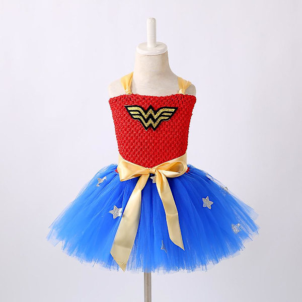 League Of Legends Gladiator Uniform Cosplay Girls Tutu Kjole Customs（S(1-2T) Rød blå）