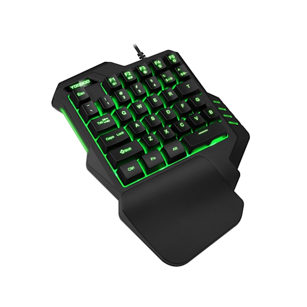 RGB-bakgrundsbelyst mini bärbar speltangentbord - Ergonomisk spelkontroll för PUBG LOL WOW DOTA2 - Stationär dator PC Mac Gamer