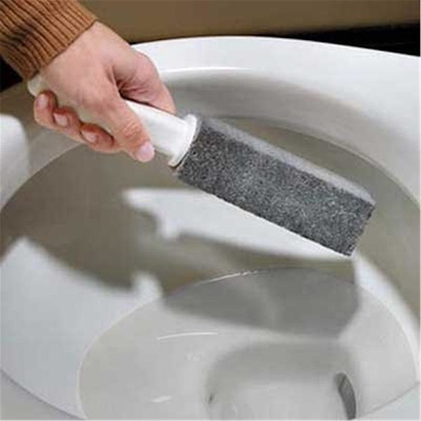 WC-puhdistuskivi puhdistuskahvalla, Puhdistuskivi WC-harjakahva, Poistaa tahrat, Kova vesirengas/kalkkikivi/ruoste/rauta
