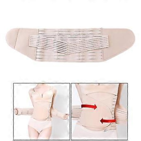 Svettmidjetrimmer Sauna Midjetränare Kroppsformare Sportkorsetter för Kvinnor (Beige XL) Beige XL