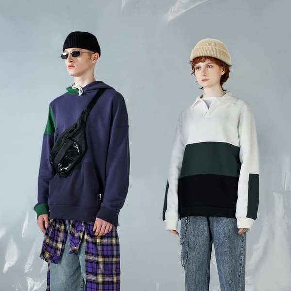 Off white, varm pulloverhue til mænd og kvinder, kold hue til kvinder,