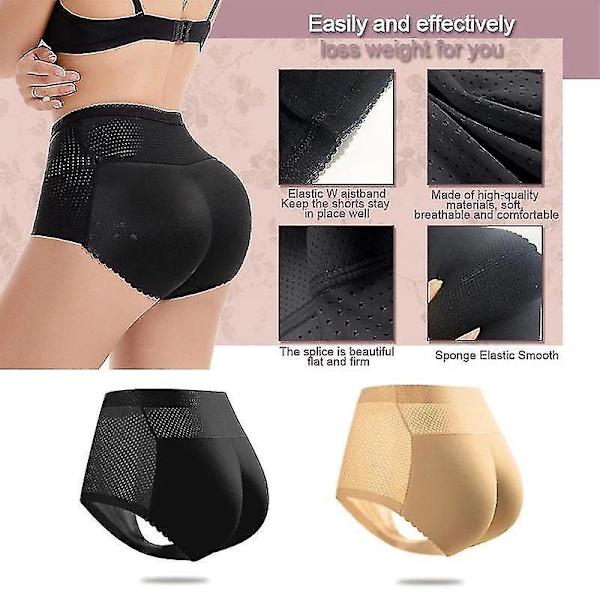 Kvinners rumpe løfter polstret truse sømløs hofteforsterker body shaper undertøy truser for kvinner（XL）