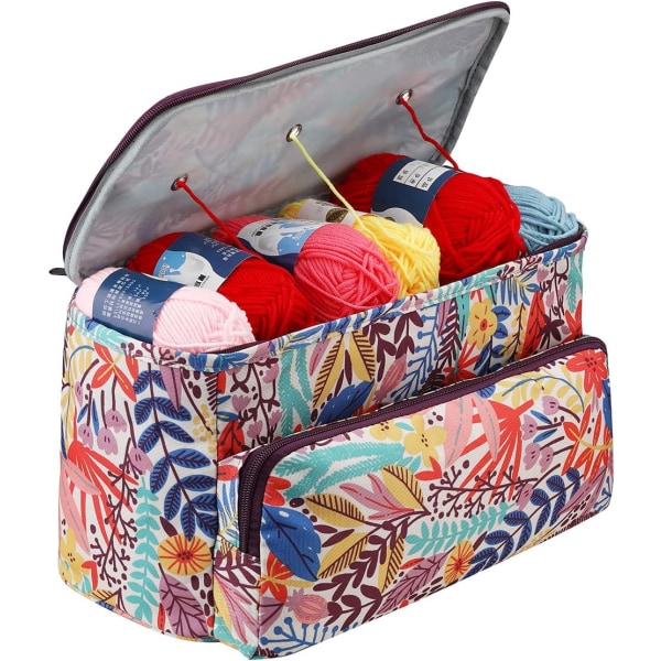 Yarn Storage Bag, Delicate Patterned Yarn Storage Knitting Bag, P