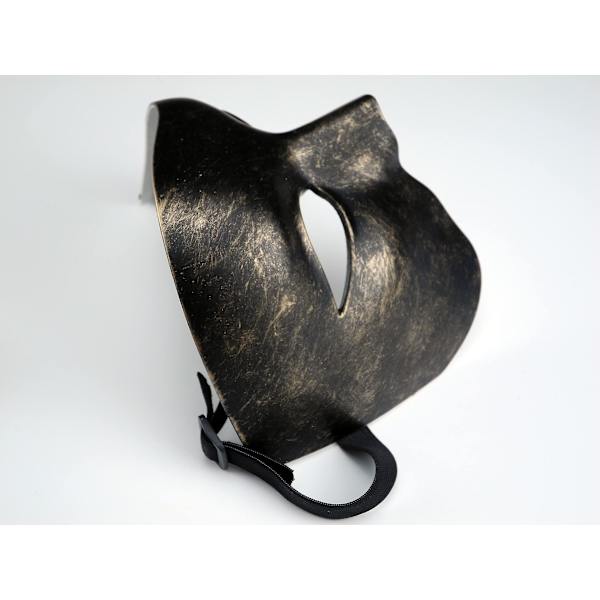 Smukke festprom masker luksus maskebal sorte og guld masker