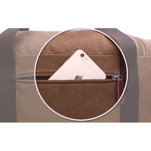 Ekspanderbar lerrets duffelbag reise overnatting holdall helgebag