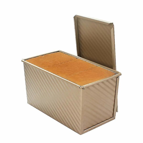 Brødform med lokk, brødbakeform kake toastboks, non-stick
