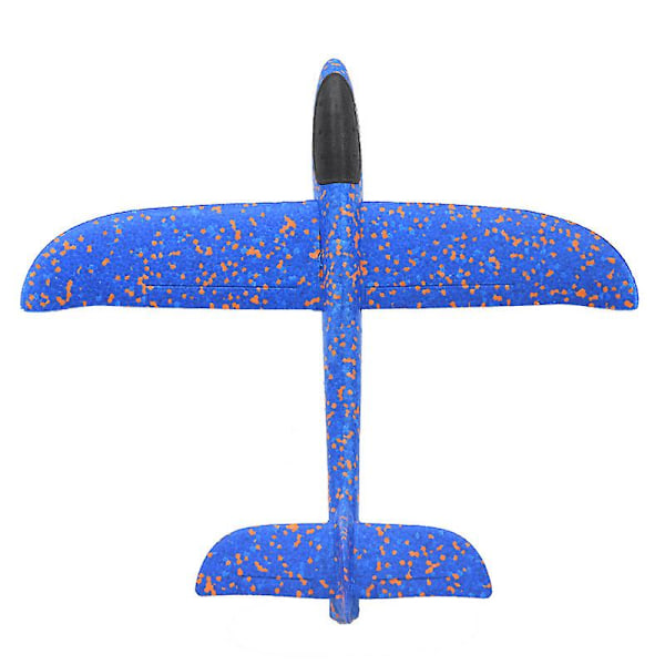 Flygande Mini Kast Glidflygplan Glänsande Natt Flygplan Leksak Hand Launch Flygplan Modell(röd)（Blå）