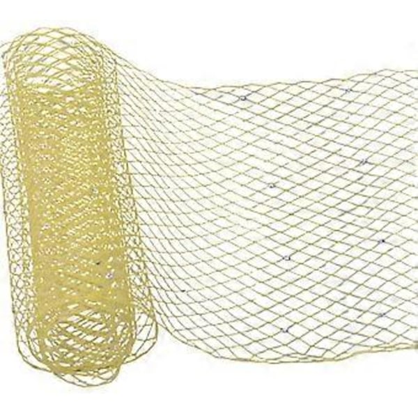 Kirkebeklædning Elegant Netstof Polyester Slør Justerbar Slørhat Polyester Tilbehør til Særlige Lejligheder gul hvid diamant yellow white diamond
