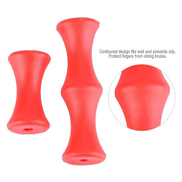 1 set bågskydd för fingrar, quickshot finger saver silikonfingerskydd för recurve compoundbåge (röd)