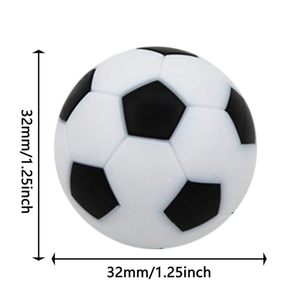 Bordfotboll 6 st Bordfotbollar 32mm Mini Fotbollar Ersättning För Bordfotbollsspel Tillbehör