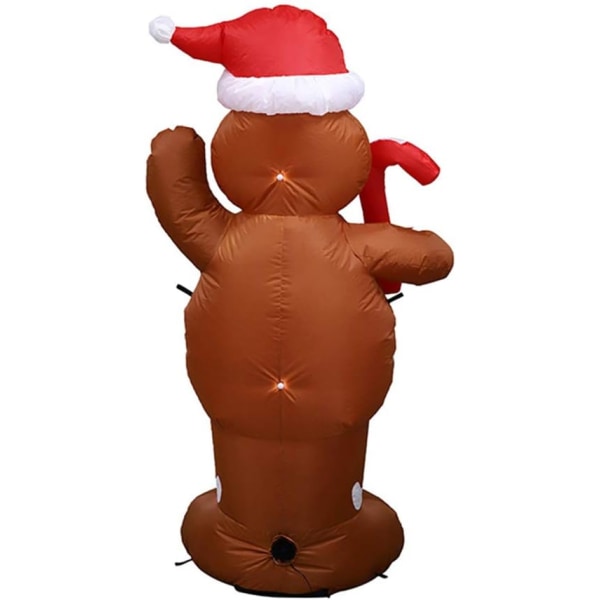Oppblåsbar juledekorasjon, oppblåsbar pepperkakefigur for O