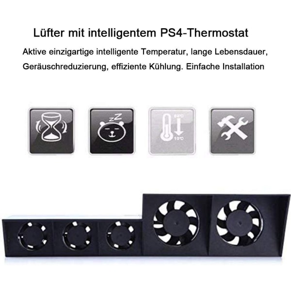 Bærbar computer køler automatisk temperatursensor Meget stille ventilator