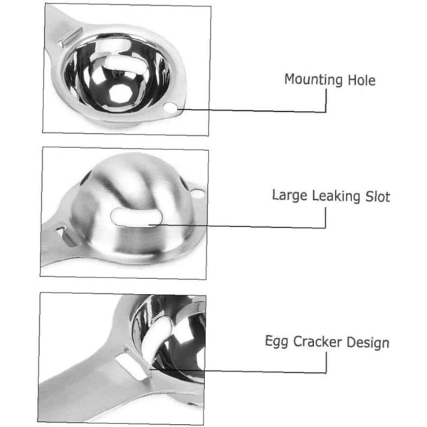 Munanerotin Munan Keltuainen Valkoinen Suodatin Elintarvikelaatuinen Munanjakaja Stainl