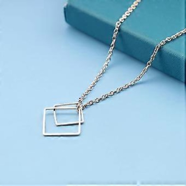 Boho Neliö Y Kaulakoru Choker Ketju Kultainen Neliö Lariat Kaulakoru Minimalistinen Naisille Tytöille, Korulahjoja Äidille Vaimolle Tyttöystävälle