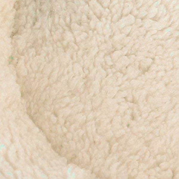 Bekväm rund, varm fleecehamsterbädd liggunderlag för små husdjur（L Beige）