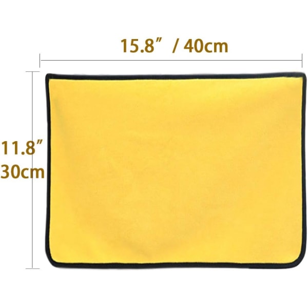 Små 11,8 x 15,8 tum (2 st) tjocka mikrofiberrengöringsdukar till