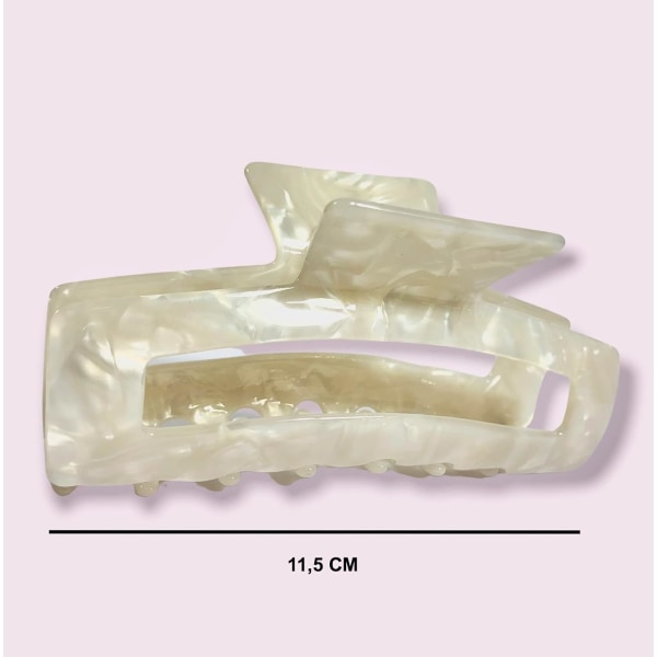 Hårklämma för kvinnor, Jumbo Acetat Hårklämma Hårlängd 11,5 cm (1