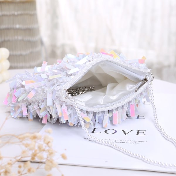 (Farget) Dame Sequin Sequin Håndvesker Kvelds Clutches