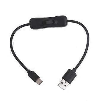 Type-C til USB-A 2.0 Han Opladerkabel, Type‑C Strømadapter Strømkabel og Dataoverførselsledning 30/100/150/200CM Sort Black D