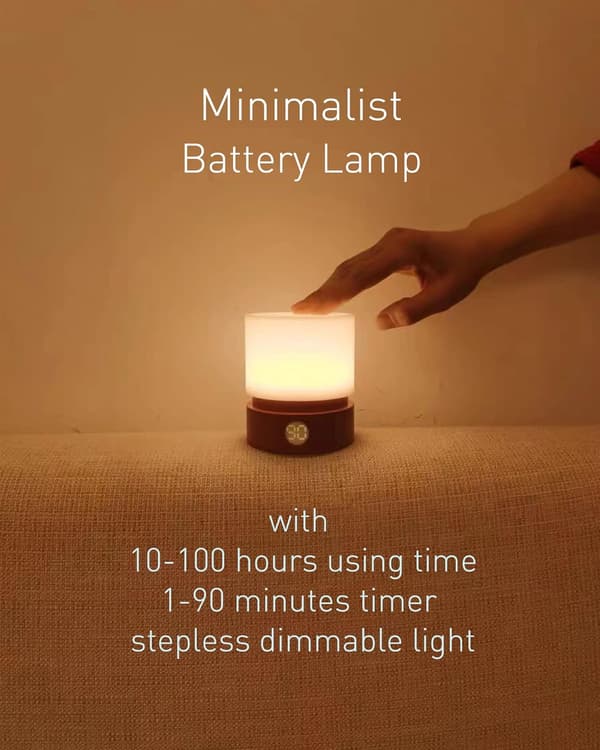 Nattlys Timer, Dimbar LED-sengelampe, Barnelys, W