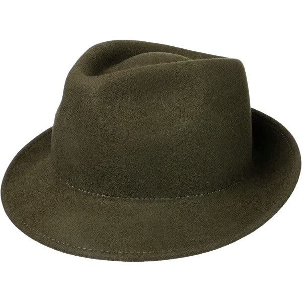 Automne hiver hommes et femmes chapeau chaud laine bonnet jazz bonnet anglais vintage solid coloris clair laine feutre chapeau - vert