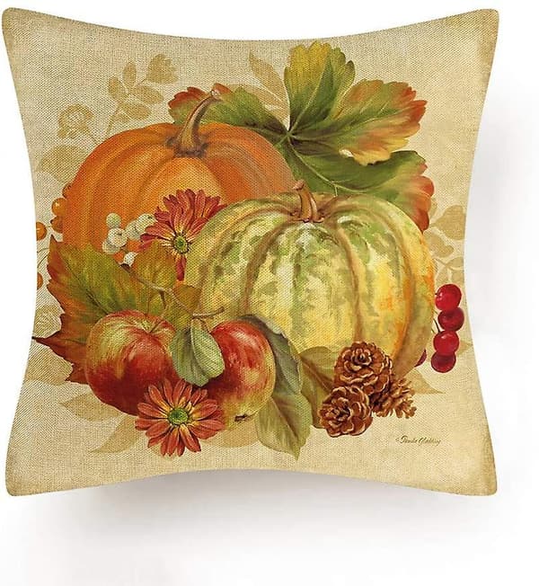 Örngott Set med 4 Höstpumpa Kuddfodral 45cm X 45cm Örngott