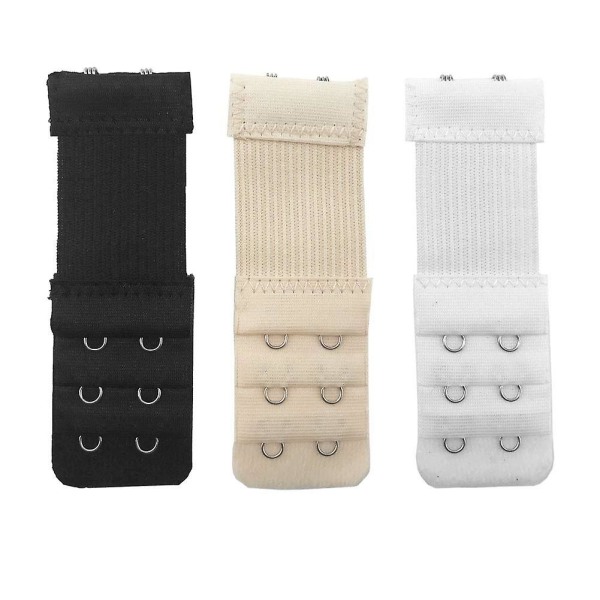 BH-forlengere 2 kroker elastiske strekkbare BH-stroppforlengere（2 rader med knapper）