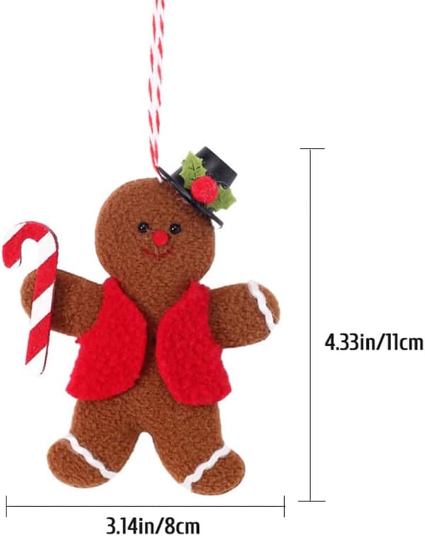 4 st pepparkaksgubbe dockor prydnader pepparkaksgubbe jul