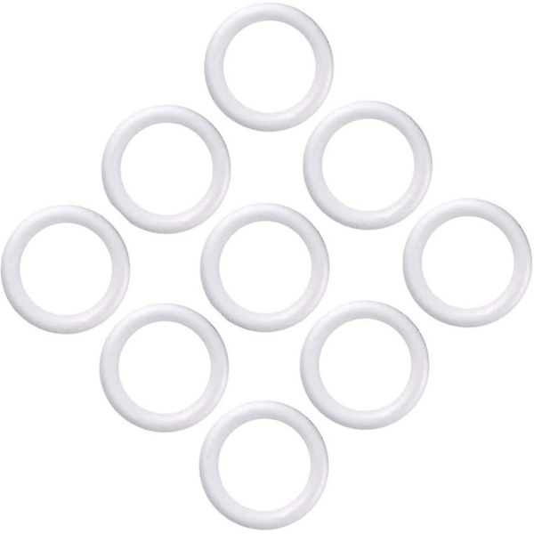 12 st Craft Foam Krans Polystyren Skum Ringar För Jul DIY Hantverk