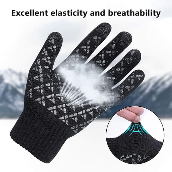 Vinterhandsker, Vinterhandsker Varme Taktile Anti-Slip Super Bløde Kn