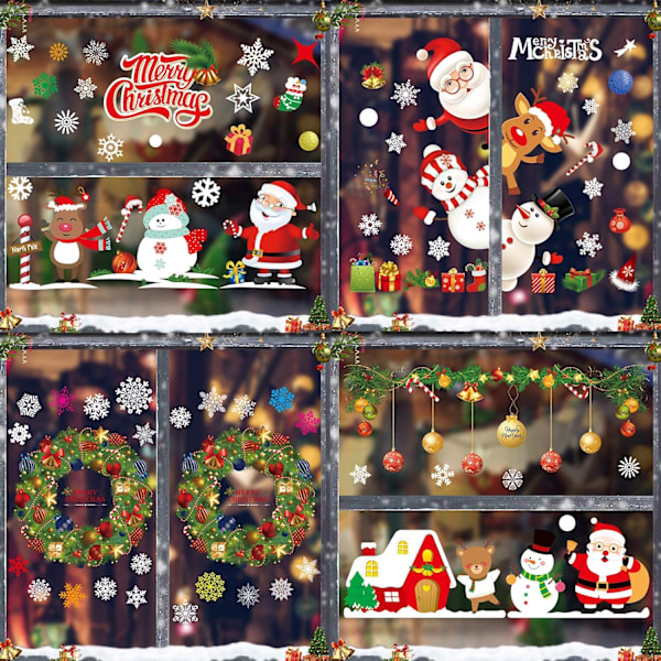 Jul fönsterdekaler, jul fönsterdekaler, DIY jul