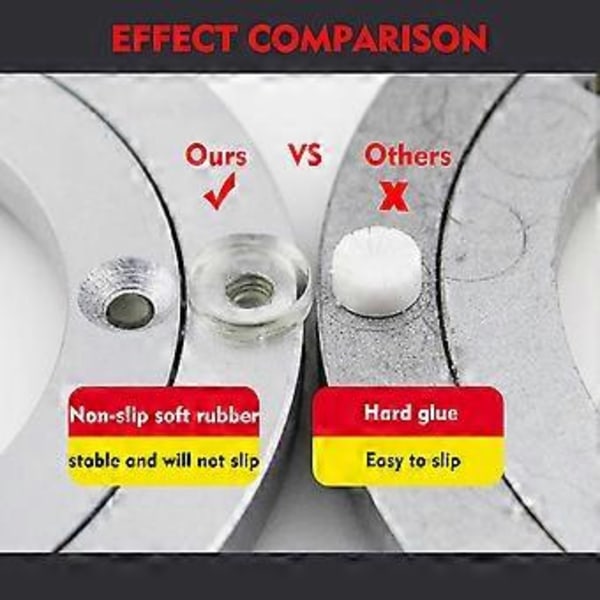 Lazy Susan, 10 tum, Solid och hållbar roterande lagerplatta med halkfria gummifötter, Premiummaterial för smidig vridplatta, Hög