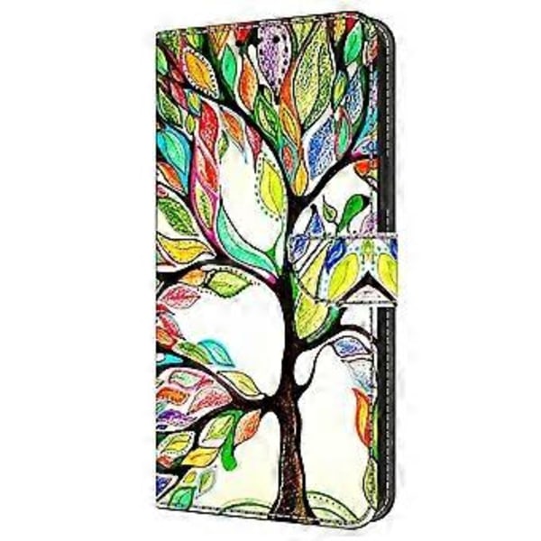 Skal för Samsung Galaxy A16 5G/A16 4G TPU+PU Läder Flip Fodral Tree
