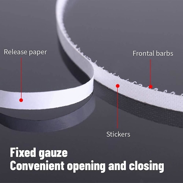 2 stk insektscreen vindusnett med borrelåstape, selvklebende enkelt insektscreen nett-150 cm x 200 cm