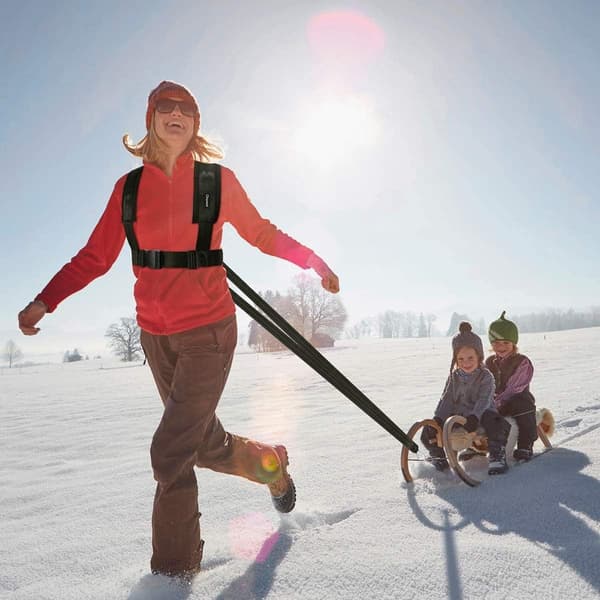 Toboggan sele dra rem