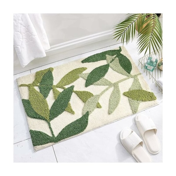 Super blød mikrofiber skridsikker absorberende bademåtte, maskinvaskbar