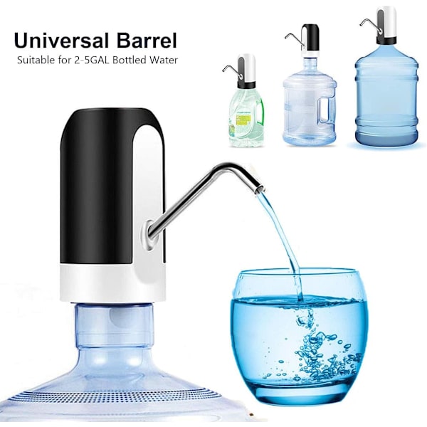Vanndispenser for 5-gallon vannflasker med USB-lading