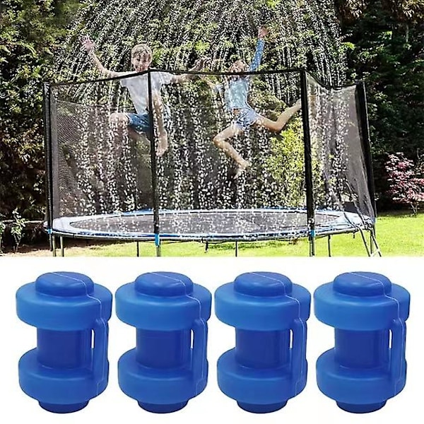 8 stk. trampolin stang hætter, holdbare trampolin indhegning stang hætter, fortykkede trampolin dæksel hætte til net krog trampolin forsyning blå, diameter 25mm