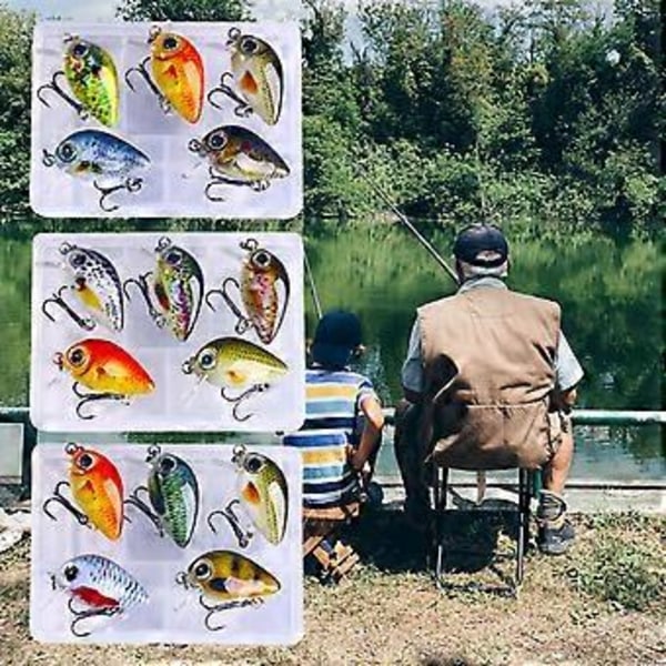 5 st Fiske Beten Små Wobbler Fiske Drag Konstgjorda Hårda Beten Återanvändbara Fiske Tillbehör Drag Lätta att Bära Set 1 2g