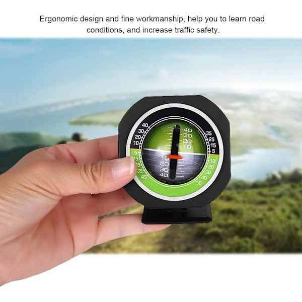 Auton kallistusmittari, ulkoilma-auto Mini Compact Compass Light LED -auto