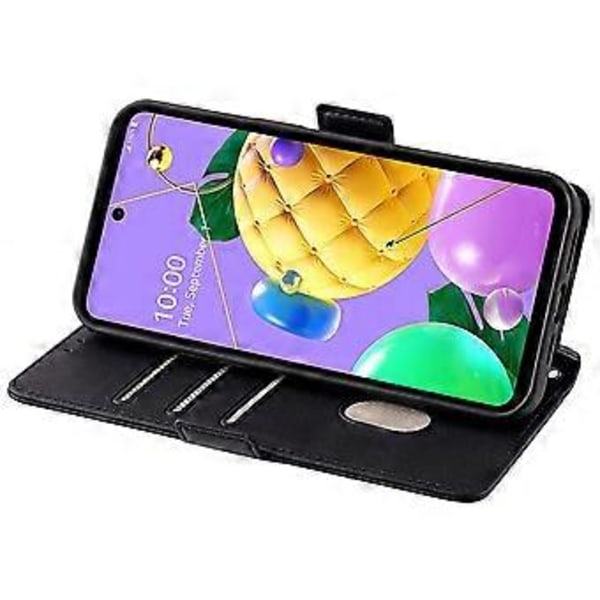 För LG K52 Plånboksfodral RFID-skydd PU Läder Crossbody Telefonväska Fodral Style D