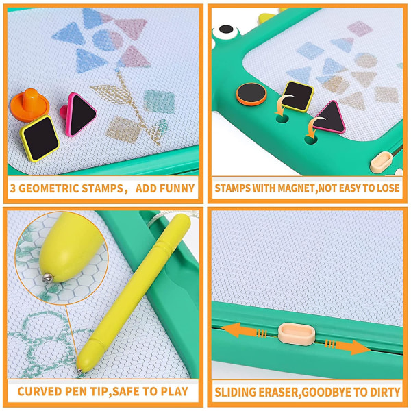 Magnetisk ritbräda pusselspel Pedagogiska lärande stamleksaker för barn