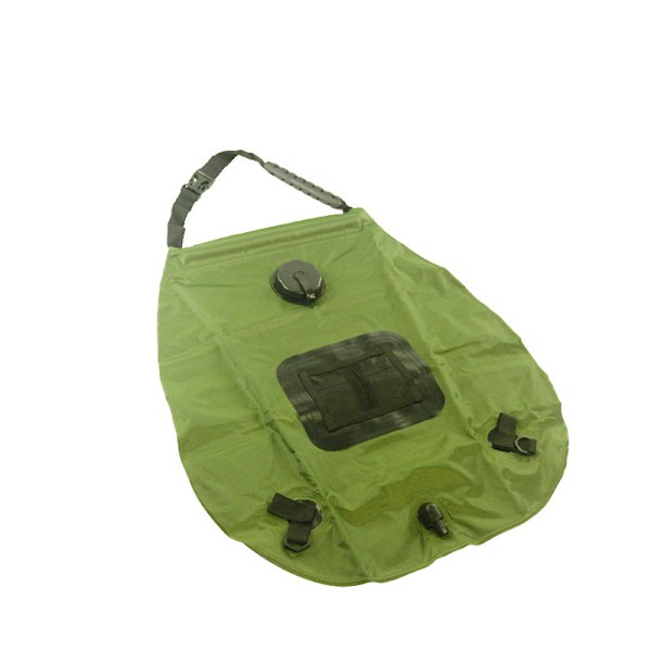 Grønn campingdusj, solcelledusjpose for camping, campingdusj Ba