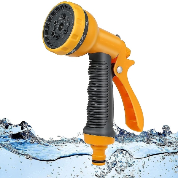 Garden Hose Pipe Spray Gun ,10 Adjustable Patterns Hose Nozzle, High-pressure Anti-slip Water Hose Spray Gun