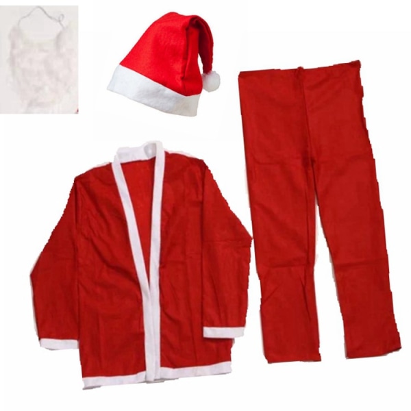 Costume de Noël non tissé costume de Noël rouge pour jouer costume de père Noël